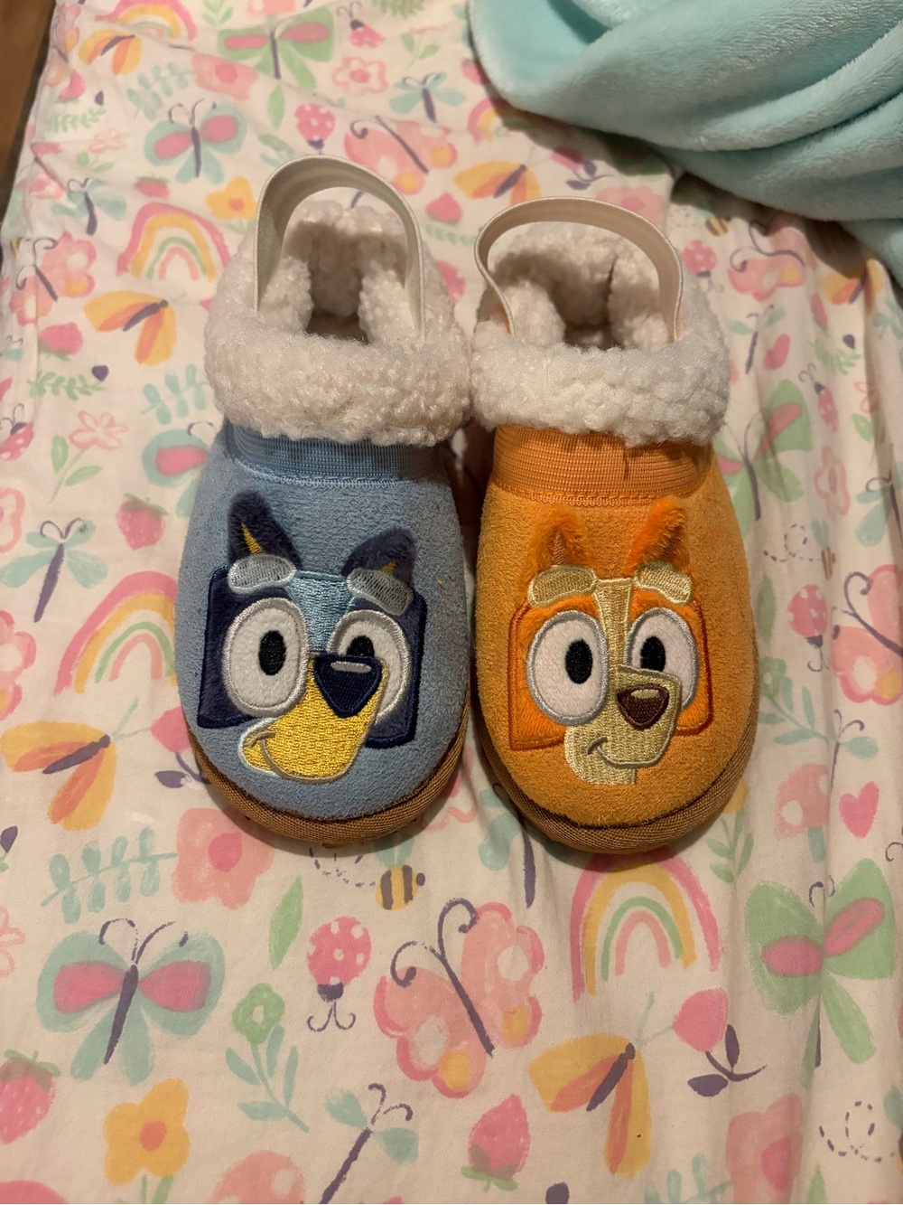 Bluey Kids Slip-On Slippers - Blue & Orange
